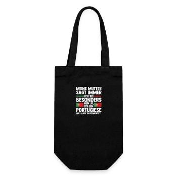 Portuguese Portugal - Gift Bag for Bottles - black - Front