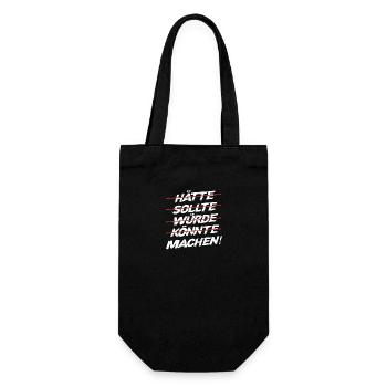 should should would could make maker - Gift Bag for Bottles - black - Front