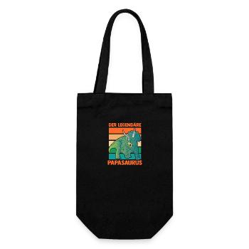 Papa Père Dino Dinosaure Papasaurus - Sac à bouteille - noir - Devant