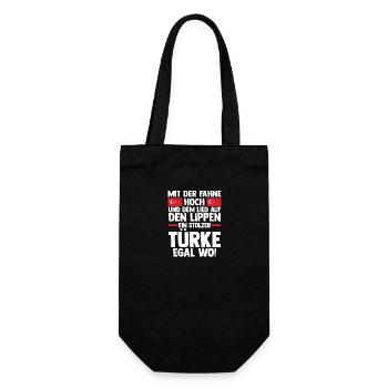 Turks Turkish Turkey - Gift Bag for Bottles - black - Front