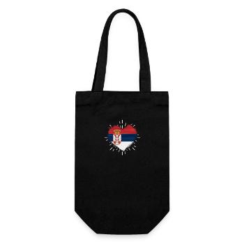Serbian Serbian Serbia - Gift Bag for Bottles - black - Front