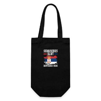 Serbian Serbian Germany Serbia - Gift Bag for Bottles - black - Front
