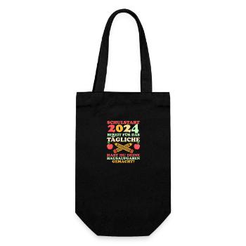 Parents : Scolaire, Enfant, École primaire, Première année, Inscription - Sac à bouteille - noir - Devant