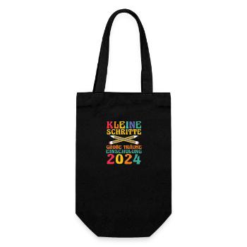 1st Grade Schoolchild Back to School Enrollment - Gift Bag for Bottles - black - Front