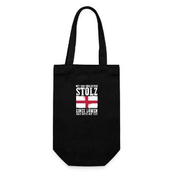 Großbritannien Engländer England - Geschenkbeutel für Flaschen - Schwarz - Vorne