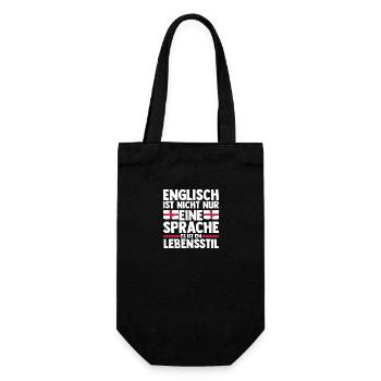 Großbritannien Engländer England - Geschenkbeutel für Flaschen - Schwarz - Vorne