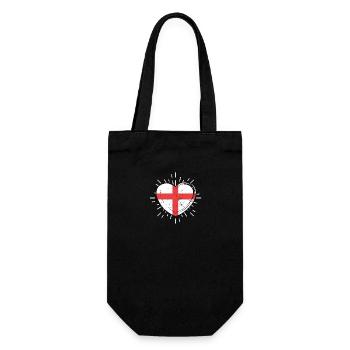 Great Britain Germany Heart England - Gift Bag for Bottles - black - Front