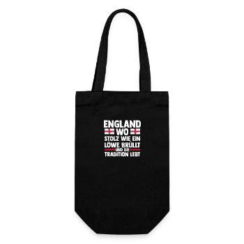 Großbritannien Engländer England - Geschenkbeutel für Flaschen - Schwarz - Vorne