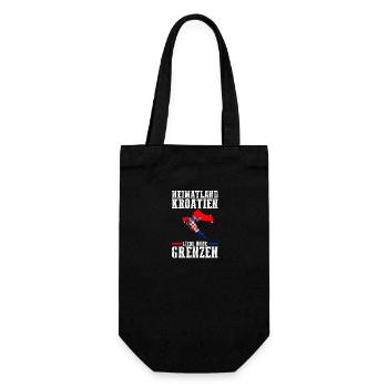 Croat Croatian Croatia - Gift Bag for Bottles - black - Front