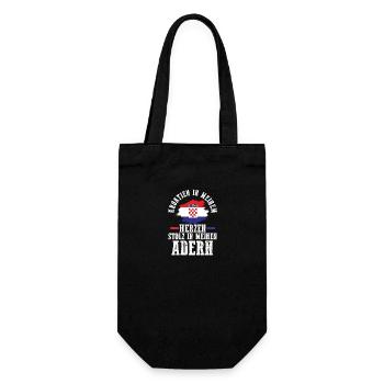 Croat Croatian Croatia - Gift Bag for Bottles - black - Front