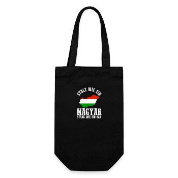Ungar Ungarisch Ungarn - Geschenkbeutel für Flaschen - Schwarz - Vorne