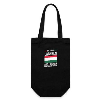 Ungar Ungarisch Ungarn - Geschenkbeutel für Flaschen - Schwarz - Vorne