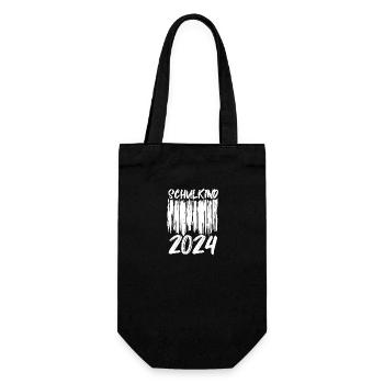 Erste Klasse Grundschule 2024 Geschenk - Geschenkbeutel für Flaschen - Schwarz - Vorne