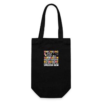 First Grade Elementary School Back to School Gift - Gift Bag for Bottles - black - Front