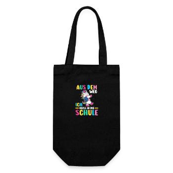 First Grade Elementary School Back to School Gift - Gift Bag for Bottles - black - Front