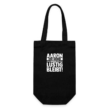 Prénom Aaron - Sac à bouteille - noir - Devant