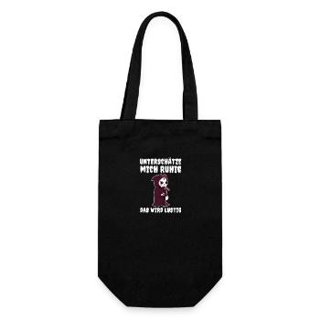 Underestimate me, it's going to be funny - Gift Bag for Bottles - black - Front