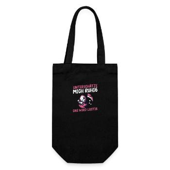 Underestimate me, it's going to be funny - Gift Bag for Bottles - black - Front