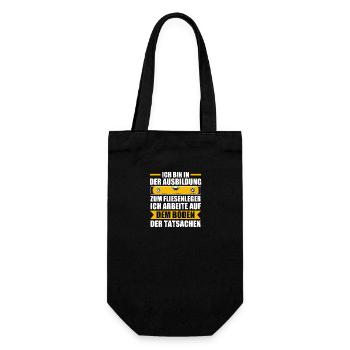 Tile Laying Training Apprentice Auzbi Tile Laying - Gift Bag for Bottles - black - Front