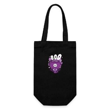 Cat Bat Halloween Costume Halloween - Gift Bag for Bottles - black - Front