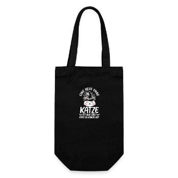 Katze Hexe Halloweenkostümkostüm Halloween - Geschenkbeutel für Flaschen - Schwarz - Vorne