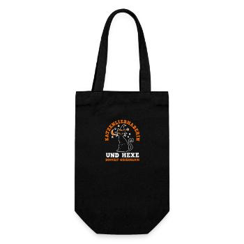 Cat Witch Halloween Costume Halloween - Gift Bag for Bottles - black - Front