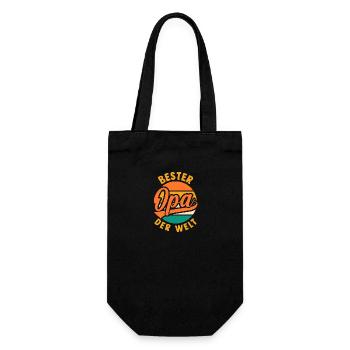 Großvater Beste Opa - Geschenkbeutel für Flaschen - Schwarz - Vorne