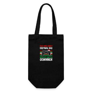 Santa Claus Gaming Christmas Party Christmas - Gift Bag for Bottles - black - Front