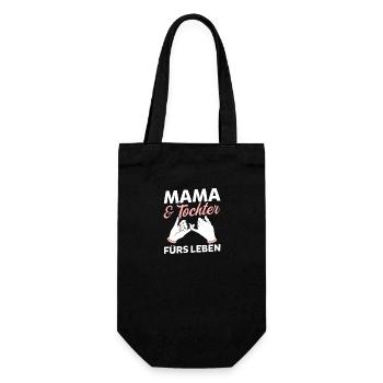 Maman et fille - Sac à bouteille - noir - Devant