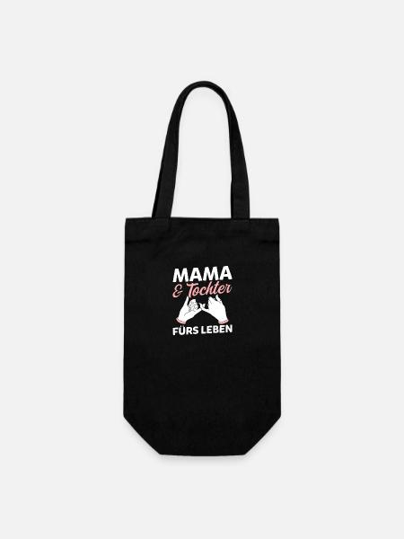 Mama Und Tochter - Gavepose til flasker - sort