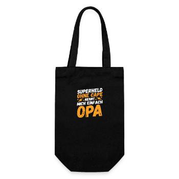 Großvater Uropa Urgroßvater Opa - Geschenkbeutel für Flaschen - Schwarz - Vorne