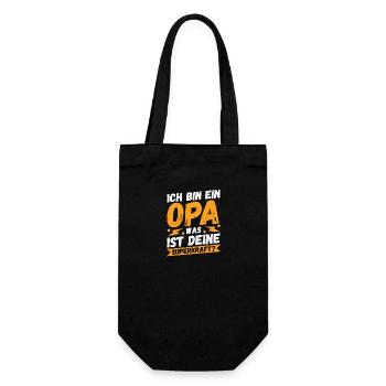 Großvater Uropa Urgroßvater Opa - Geschenkbeutel für Flaschen - Schwarz - Vorne