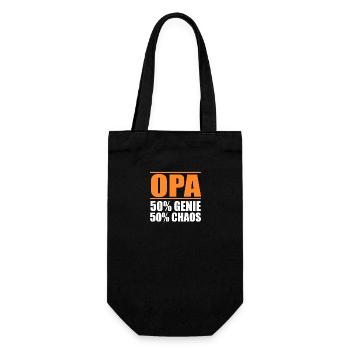 Großvater Uropa Urgroßvater Opa - Geschenkbeutel für Flaschen - Schwarz - Vorne