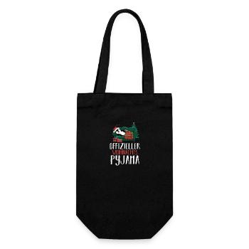 Offizielles Weihnachts Schlafshirt Pinguin - Geschenkbeutel für Flaschen - Schwarz - Vorne