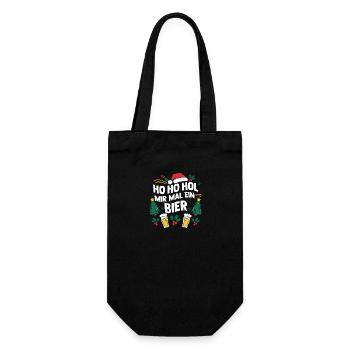 Noël Ho Ho Offrez-moi une bière - Sac à bouteille - noir - Devant