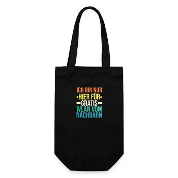 Neighborhood Best Neighbor - Gift Bag for Bottles - black - Front