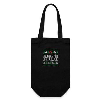 Santa Claus Christmas Ugly Christmas - Gift Bag for Bottles - black - Front
