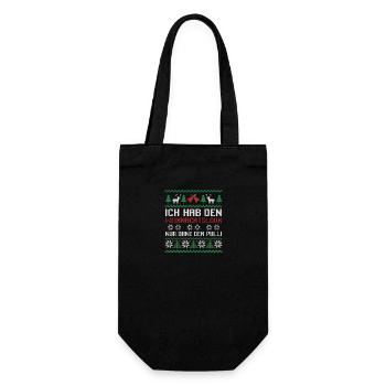 Santa Claus Christmas Ugly Christmas - Gift Bag for Bottles - black - Front