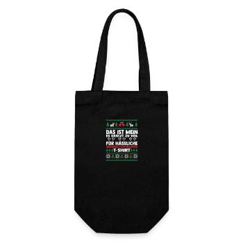 Santa Claus Christmas Ugly Christmas - Gift Bag for Bottles - black - Front