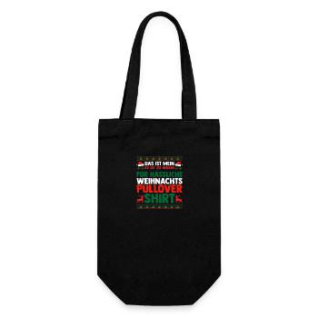 Santa Claus Christmas Ugly Christmas - Gift Bag for Bottles - black - Front