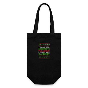 Weihnachtsmann Weihnachten Hässliche Weihnachten - Geschenkbeutel für Flaschen - Schwarz - Vorne