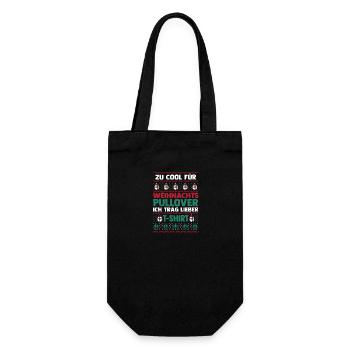 Santa Claus Christmas Ugly Christmas - Gift Bag for Bottles - black - Front