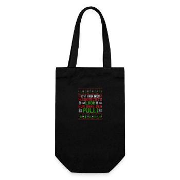 Santa Claus Christmas Ugly Christmas - Gift Bag for Bottles - black - Front