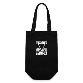 Schreiner Zimmermann Tischler - Geschenkbeutel für Flaschen - Schwarz - Vorne
