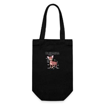 Chihuahua Anatomie - Geschenkbeutel für Flaschen - Schwarz - Vorne