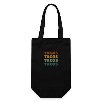 Vintage Taco Fiesta Delight - Gift Bag for Bottles - black - Front