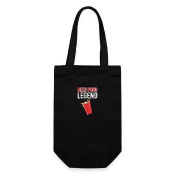 Beerpong Beer Pong Beer Pong Legend - Gift Bag for Bottles - black - Front