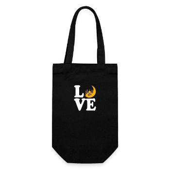 Muslim Islam Moslem Muslima Eid Mubarak - Gift Bag for Bottles - black - Front