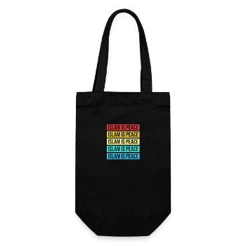 Muslim Islam is Peace - Gift Bag for Bottles - black - Front