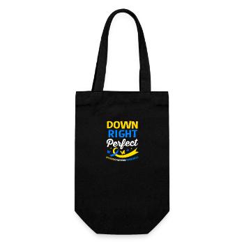 Down Syndrom Trisomie 21 - Geschenkbeutel für Flaschen - Schwarz - Vorne